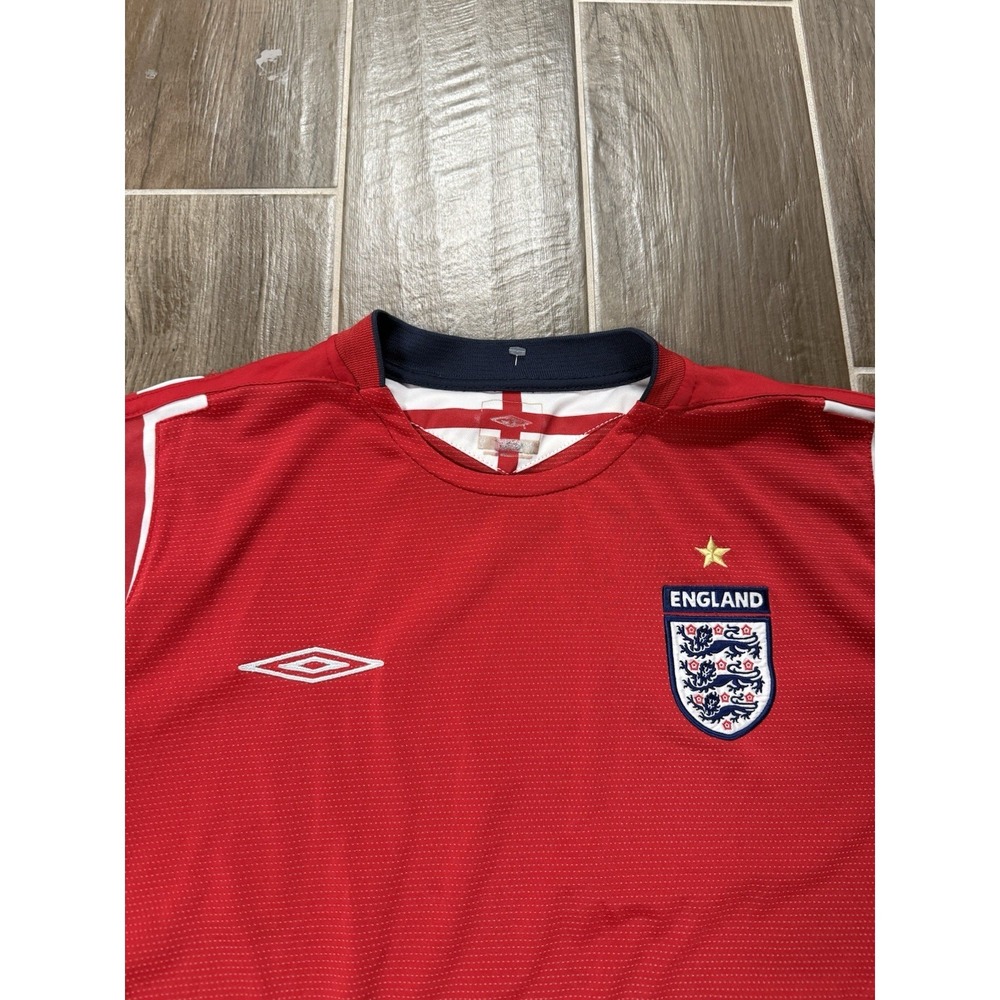 Umbro England Team Soccer Original Jersey 2004-2006 Men SZ Large - Picture 3 of 5